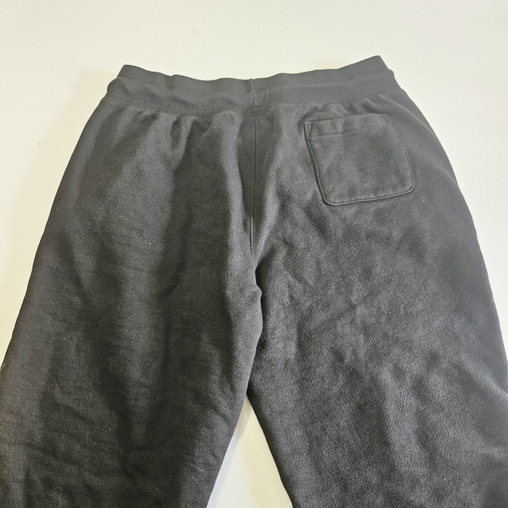 Champion Reverse Weave Black Jogger Sweatpants Women's Large Pockets Logo Cotton - Picture 6 of 6